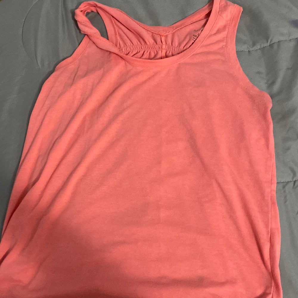 Large pink tank top